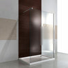 Walk-in shower cabin EX101 - strip frosted glass - NANO genuine glass