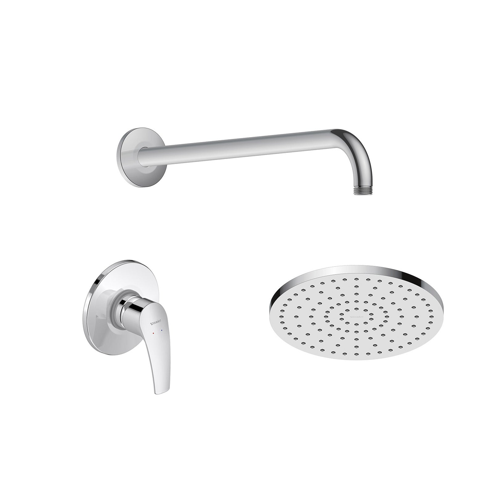 Duravit DuraVelez concealed shower mixer with rain shower - incl. shower arm