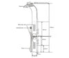 Shower system with SEDAL thermostat shower column 8815