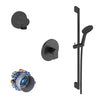 Duravit Tulum concealed shower mixer with shower head - incl. shower rail, wall connection elbow & Bluebox