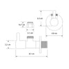 Design angle valve 2-pack