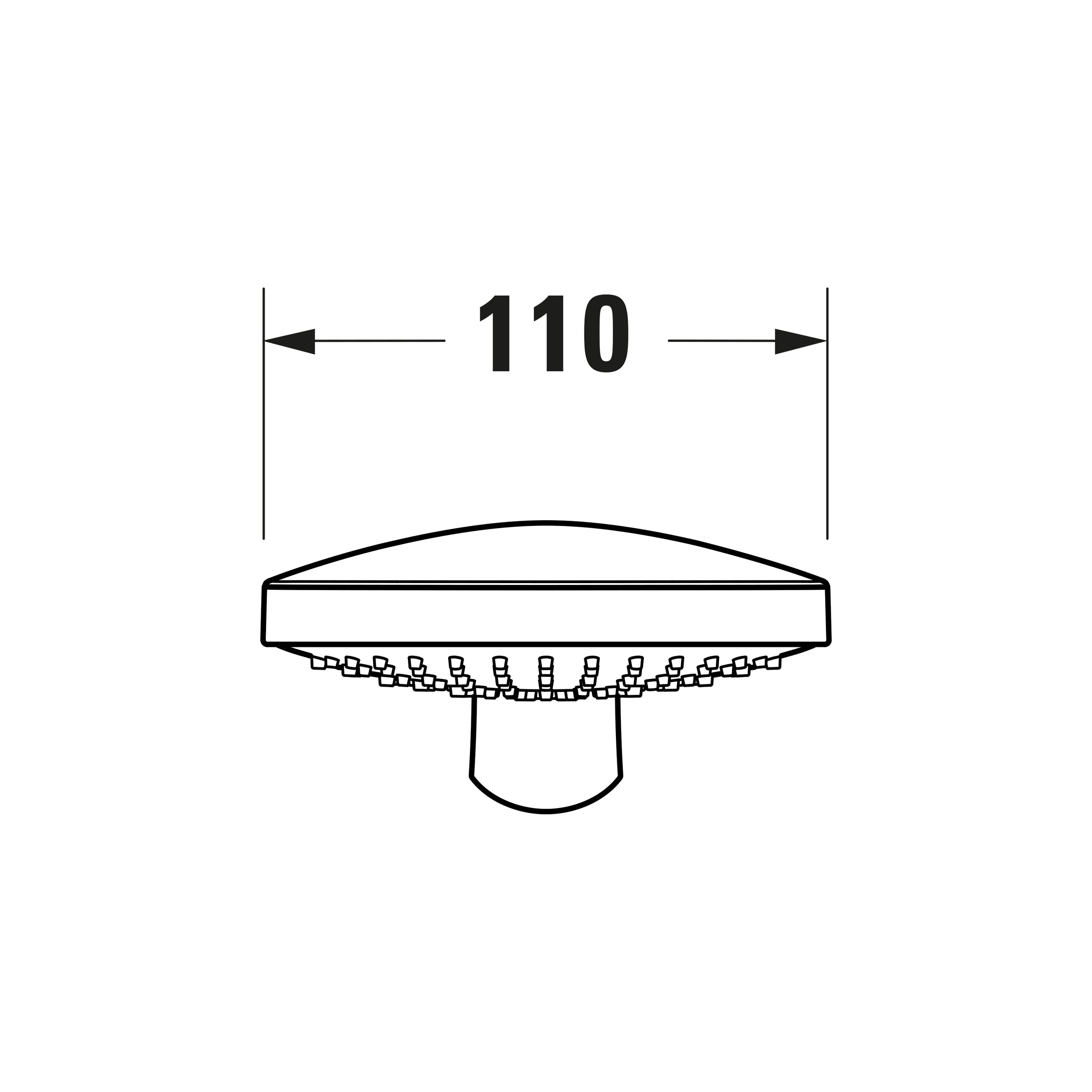 Duravit C.1 concealed shower system with rain shower - incl. hand shower and wall connection elbow