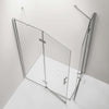 Corner shower with hinged doors DX407