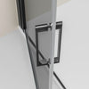 Matt Black Pivot Door Corner Shower Enclosure NT416