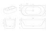 Freestanding bathtub Lena Corner