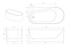 Freestanding bathtub ONDA CORNER