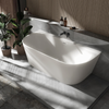 Semi-freestanding bathtub NORA