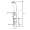 Shower system with SEDAL thermostat shower column 8815
