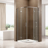 Round shower EX406A with two hinged doors