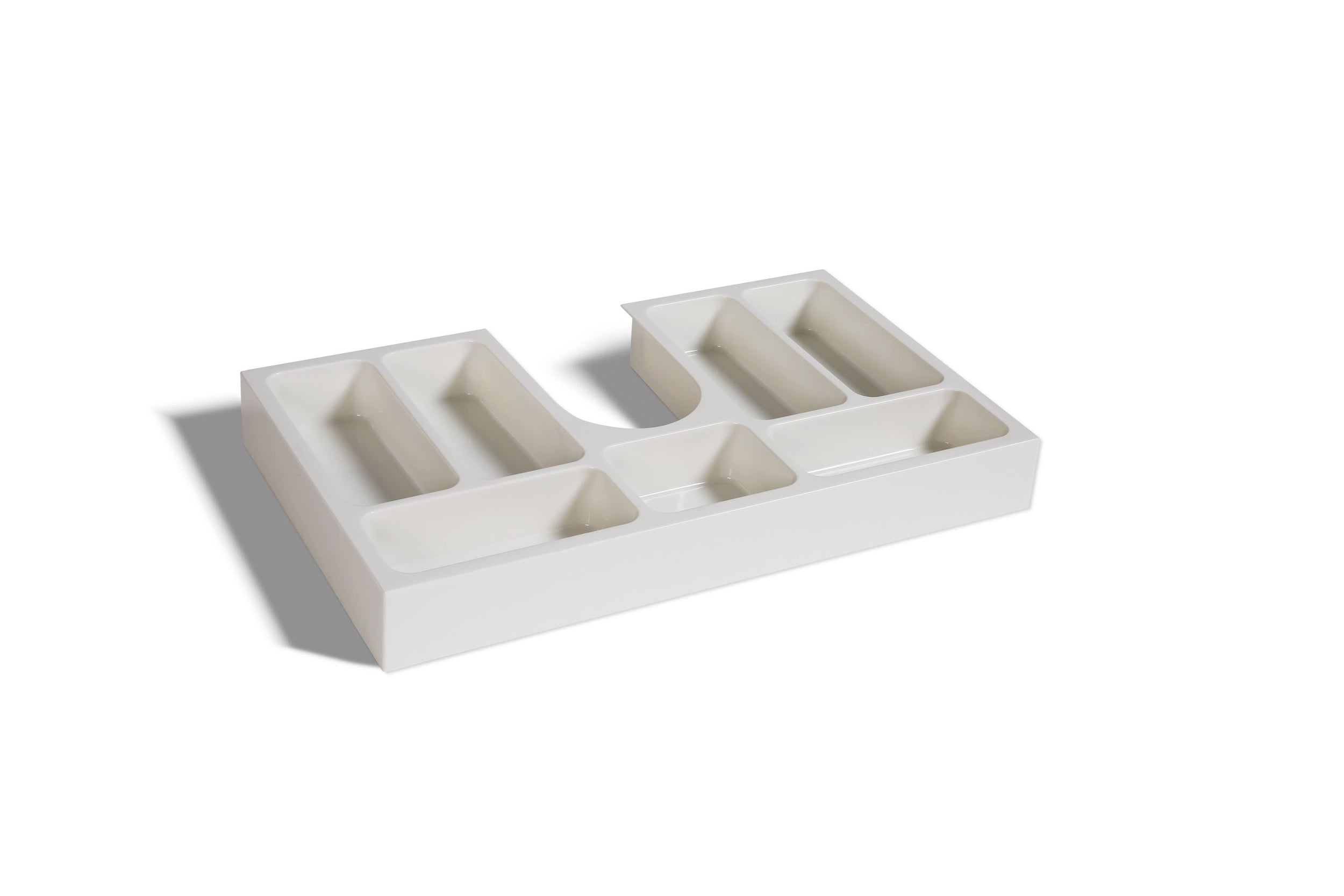 Cosmetic drawer insert for bathroom furniture