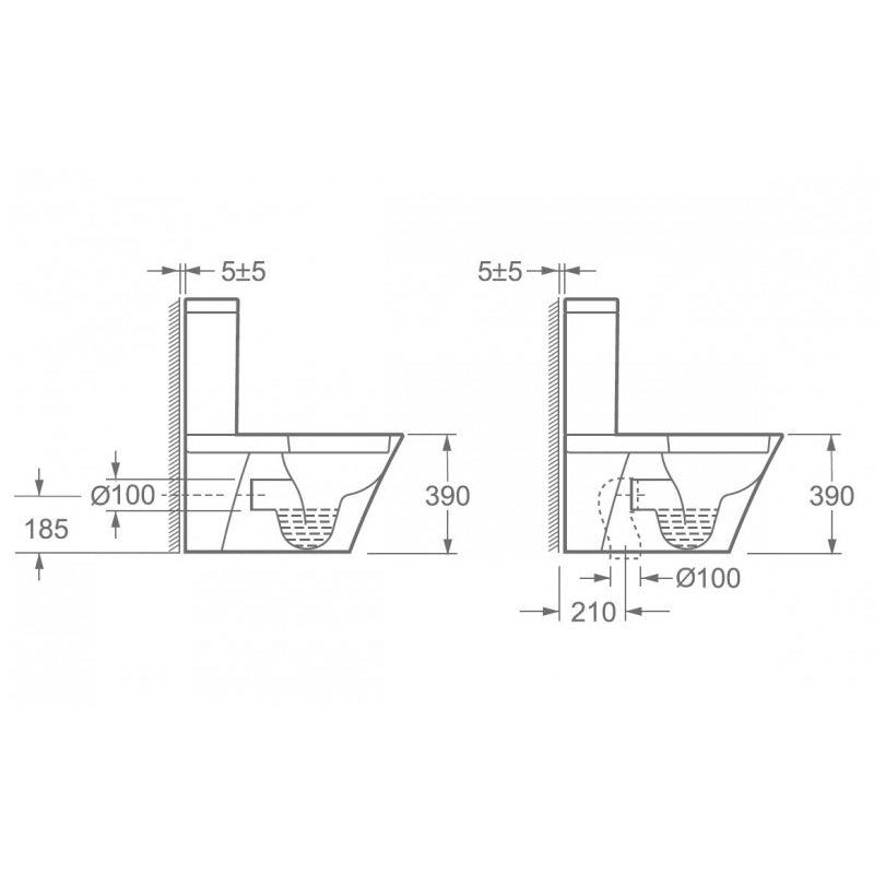 Floor standing WC toilet CT1099