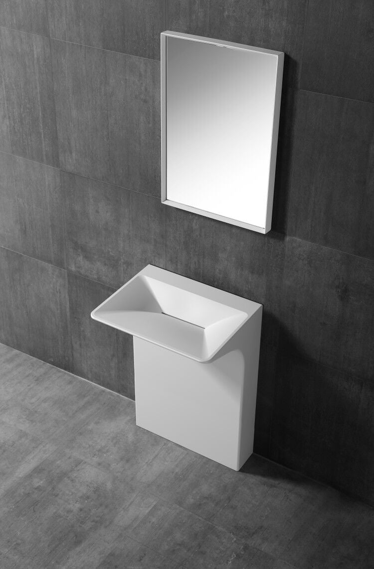 Freestanding washbasin TWZ29 - top-quality Solid Stone - 60 x 47 x 85 cm