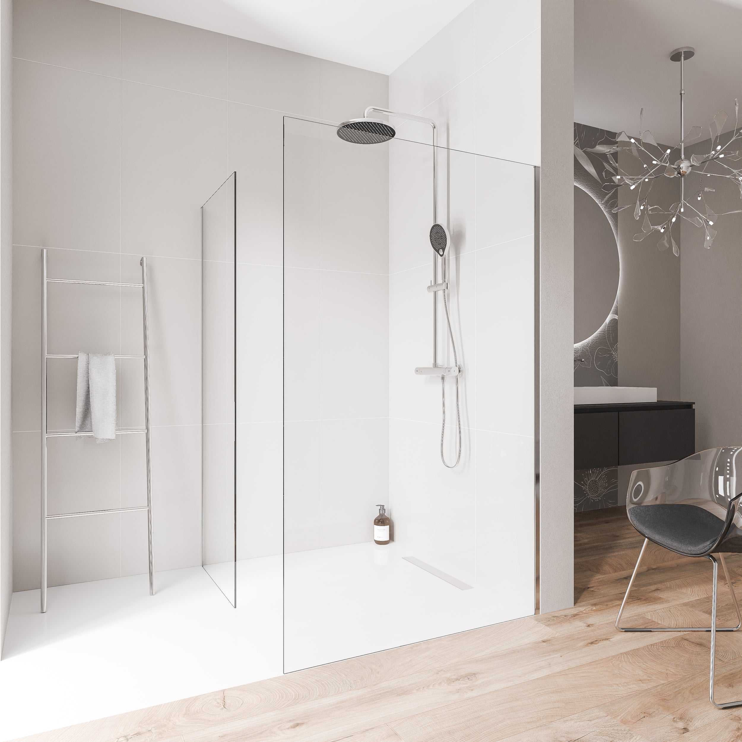 Walk-in Shower enclosure Nano clear glass EX102