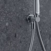 Duravit C.1 concealed shower system with rain shower - incl. hand shower and wall connection elbow