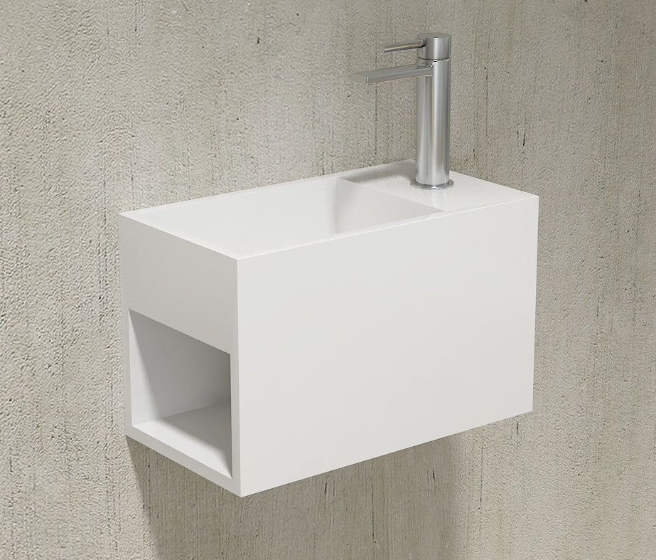 Wall-mounted washbasin PB2046 in mineral cast