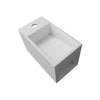 Wall-mounted washbasin PB2046 made of mineral cast - 33 x 18 x 20.5 cm