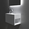 Wall-mounted washbasin PB2046 made of mineral cast - 33 x 18 x 20.5 cm