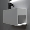 Wall-mounted washbasin PB2046 made of mineral cast - 33 x 18 x 20.5 cm