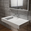 Wall-mounted washbasin PB2155 in mineral cast