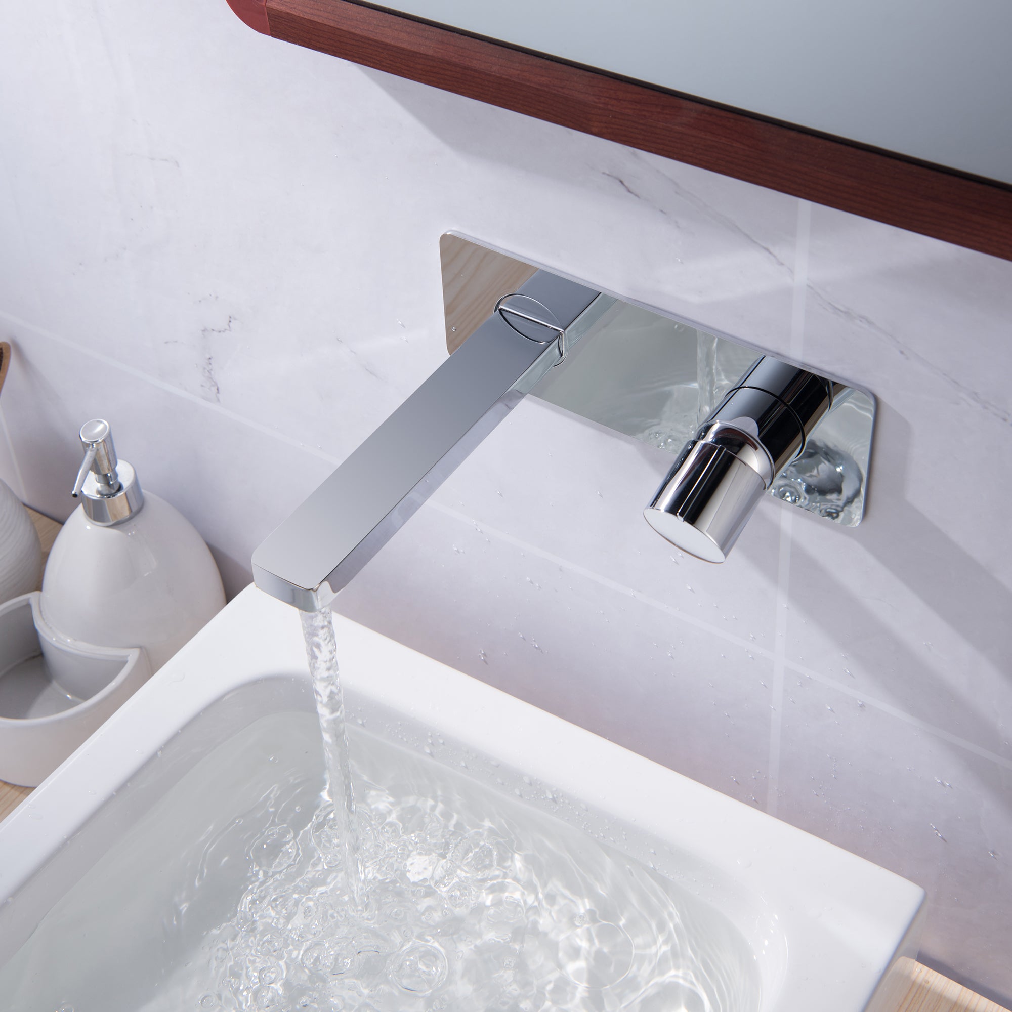 2 Hole wall-mounted basin mixer tap 9908C