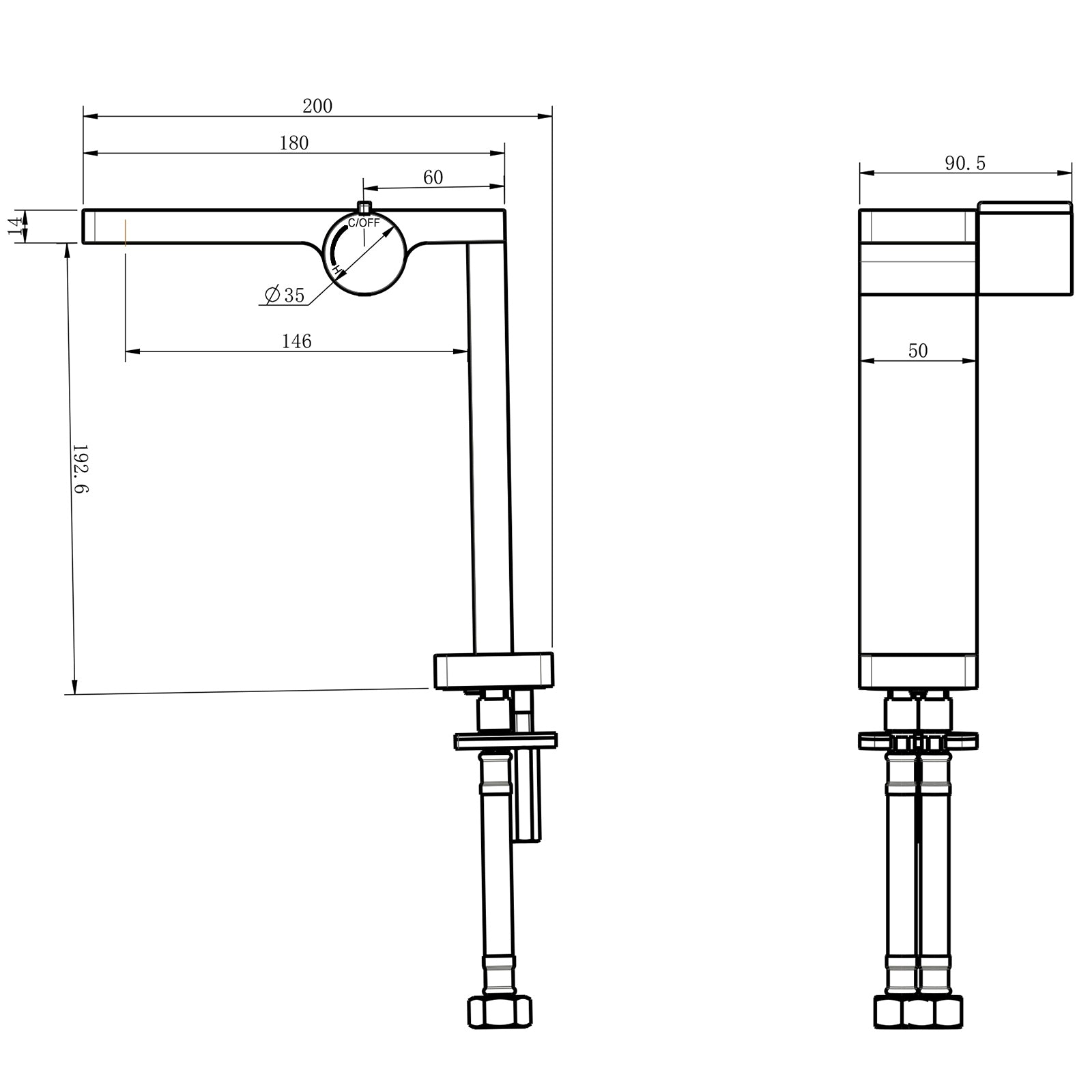 Design basin mixer Bathroom tap NT3220B